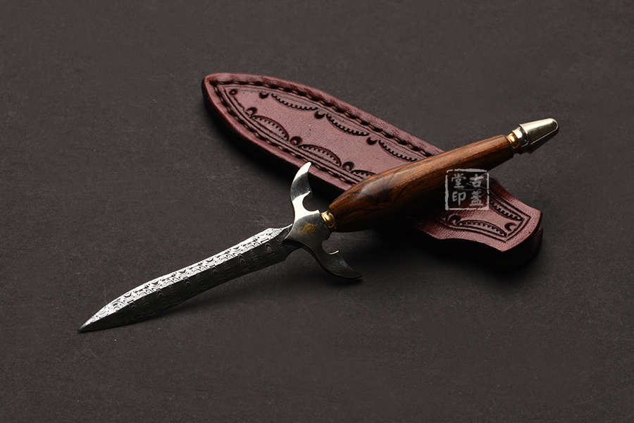 瑞粉大马士革钢茶剑